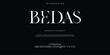 © Luke Project - BEDAS Abstract Fashion font alphabet. Minimal modern urban fonts for logo, brand etc. Typography typeface uppercase lowercase and number. vector illustration