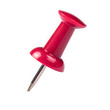 © Abser - Single red push pin against a black background