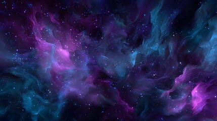 Abstract space background. Night sky with stars and nebula.