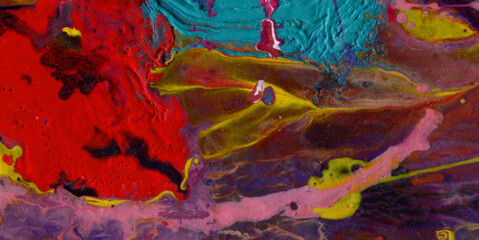 Wall Mural - artistic patterns featuring grunge textures and liquid colors