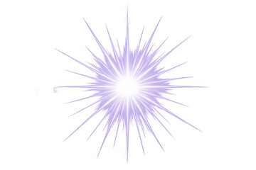 Wall Mural - bright purple starburst radiating on a transparent background, perfect for enhancing graphic design 