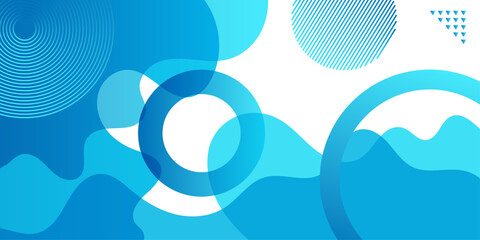 Poster - Fluid color background design. Liquid gradient shapes composition.