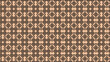 © Zee - Seamless tan background pattern with repeating mandala and geometric star shapes in dark tones