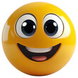 © Creative PropStore - Smiling Emoji: A joyful, cartoon-style emoji with a bright yellow hue, radiating pure happiness and positivity.