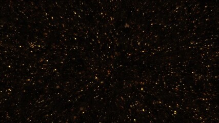 Wall Mural - golden dust, particles and sand flow field looped background on alpha channel