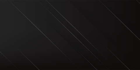 Wall Mural - modern black abstract background with shine gold diagonal lines. luxury and elegant template design.