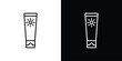 © ramsey - Sun cream icon. Editable strokes icons for your design