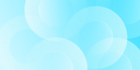 Wall Mural - blue circular geometric background. suit for banner, web, brochure, presentation