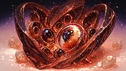 Wall Mural - abstract fractal background