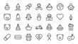 © Designer_Shimul - Collection of playful icons featuring toys and everyday objects bear heart