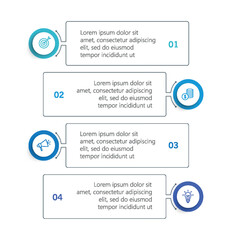 Wall Mural - business infographic template with 4 options or steps. can be used for workflow layout, diagram, ann