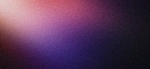Wall Mural - Dark grainy color gradient background, purple pink blue black colors abstract banner poster cover backdrop design
