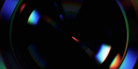 Wall Mural - Abstract background with colorful glowing lights, 3d render