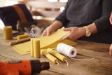 Traditional beeswax candle making in Guatemala 