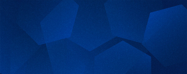 Poster - Modern abstract blue background with glowing geometric lines. Blue gradient hexagon shape design. Futuristic modern