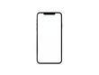 © Creative Vector - Modern smartphone with a blank gray screen displaying a subtle horizontal line isolated on transparent background