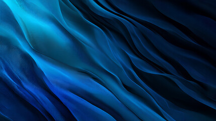Wall Mural - blue abstract gradient background, grain texture effect dark vibrant color flow wave on black backdr