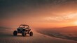 © arraiyan studio - Desert dune buggy sunset adventure, travel poster