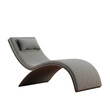 © AltheaD - 3D Rendered Gray Lounger Chair with Pillow Isolated on Transparent Background