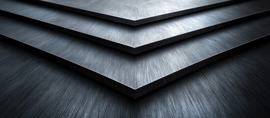 Wall Mural - abstract layered metal texture background.