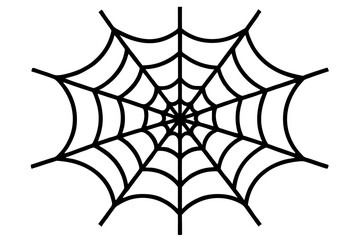 spider web silhouette vector illustration