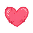 © Harry - Cute Pink Heart Illustration On Transparent Background Isolated Graphic Symbol