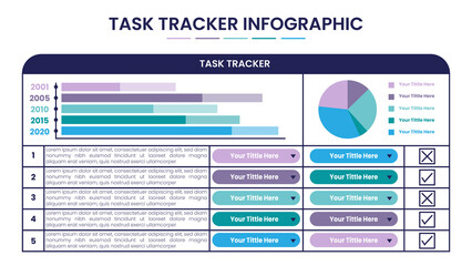 Task Tracker Infographic Design Template