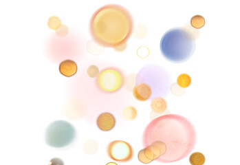 Wall Mural - abstract camera lens flare effect cutout on transparent background