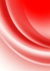 Wall Mural - an energetic graphic design with a seamless gradient transition from bold red to soft white curves.