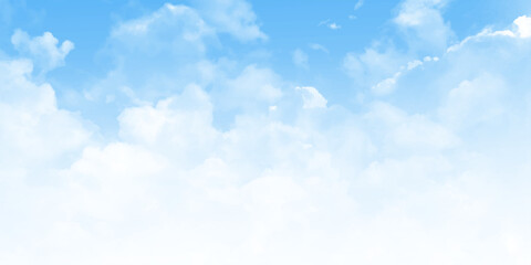 Wall Mural - the vast blue sky and clouds sky. beautiful cloud with blue sky natural background.