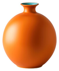 Wall Mural - png minimalist orange ceramic vase