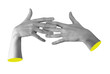 © valiantsin - Two female hands with interlaced fingers, creating a clasped gesture that symbolizes unity and
