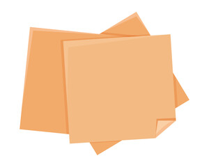Wall Mural - Sticky notes, memo pages. Post note paper sticker for message remind, postit isolated on white background. Empty blank, frame.