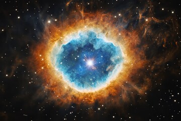 Wall Mural - vibrant nebula showcasing colorful gas and dust formations in deep space during cosmic exploration, 