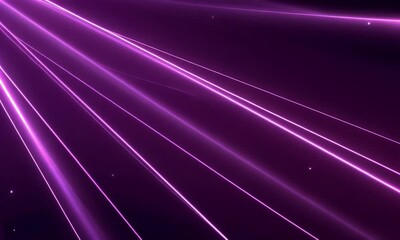Wall Mural - Abstract purple background with laser beams and light rays, shining in the dark space. Glowing neon lines, 