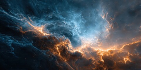 Wall Mural - Colorful Deep Space Nebula