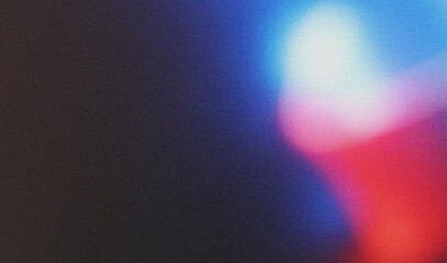 Poster - Colorful red and blue color gradient background. Bluer Grainy vibrant poster noise texture banner, cover header backdrop design
