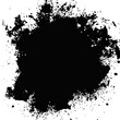© chen - Vector art of abstract black ink splash and splatter isolated on transparent background