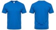 © graphiczone872 - Front and back view of a royal blue tshirt isolated on white background