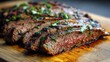 © Momin Photo Gallery - Elegant photo of grilled marinated flank steak.