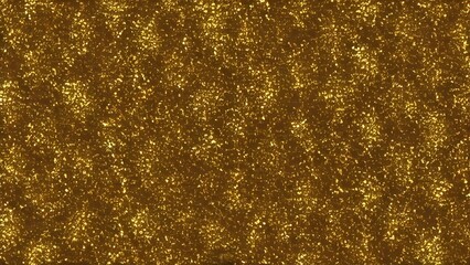 Dark, textured, gold background with a sparkling glitter pattern perfect for a winter or Christmas celebration