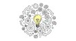 © loxia stock image - Conceptual Illustration of Brainstorming, Ideas, and Innovation with Gears and Lightbulb