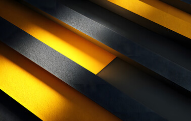 Wall Mural - abstract yellow and black are light pattern with the gradient is the with floor wall metal texture s