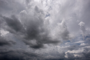 Wall Mural - dark storm clouds with background,dark clouds before a thunder-storm.