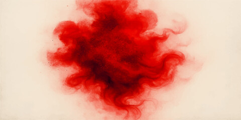 Wall Mural - Abstract red smoke and flame texture with a watercolor paint design on a grunge background