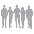 © Nga - Business people, set of silhouettes