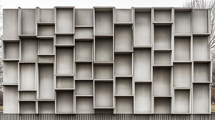 Poster - A striking honeycomb-shaped architectural feature contrasts with the surrounding contemporary buildings, showcasing innovative design in a vibrant urban environment