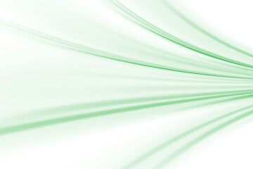 Wall Mural - green glowing shiny lines effect vector background. luminous white lines of speed. light glowing eff