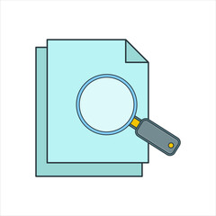 Poster - Audit icon. icon related to design elements. suitable for web site, app, user interfaces,element, printable etc. flat icon style. simple vector design editable