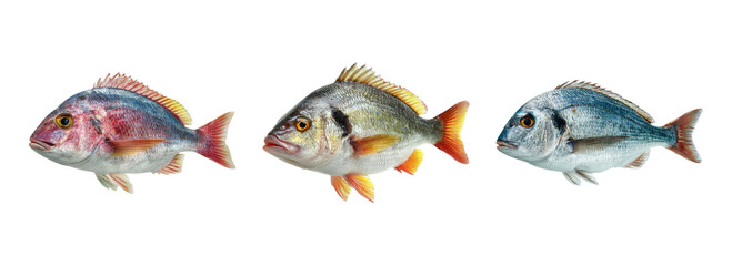 Isolated Fish Collection on Transparent Background for Stock Use